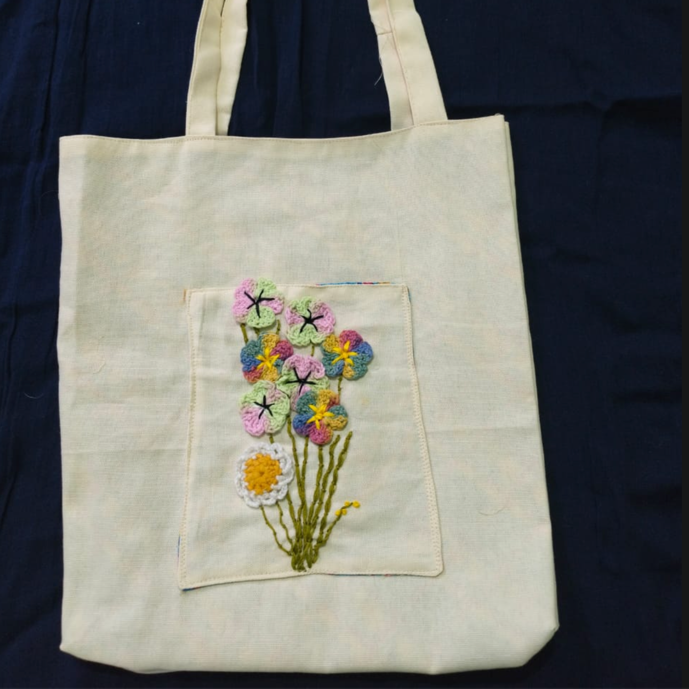 Colorful Flowers Tote Bag